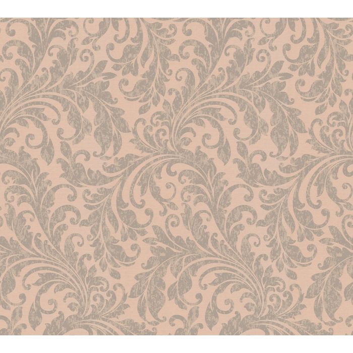 Architects Paper Di Seta vliesbehang bloemornamenten oud roze metallic 36666-3