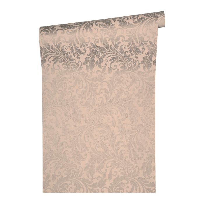 Architects Paper Di Seta vliesbehang bloemornamenten oud roze metallic 36666-3