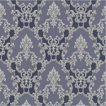 Erismann Vliesbehang 6376-08 Grijs Blauw