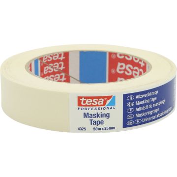 Tesa Afplaktape - 4325 Crêpe 25 mm 1 stuks