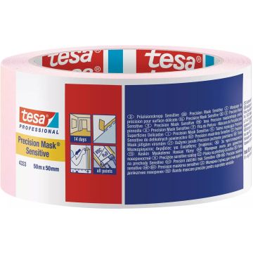 tesa PRECISION SENSITIVE 04333-00021-02 Maskeertape Präzisionskrepp Lichtroze (l x b) 50 m x 50 mm 1 stuk(s)