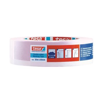 tesa DOUBLE-SIDED 04836-00001-00 Dubbelzijdige tape tesa Professional Rood/wit (l x b) 25 m x 25 mm 1 stuk(s)