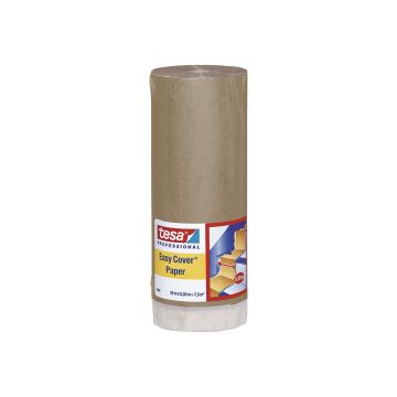 tesa Easy Cover® Paper - 2-in-1 Masking tape & Paper - Indoor Beige