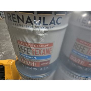 Renaulac Refe'Texane Minerale Gevelverf Mat Wit 23 kg