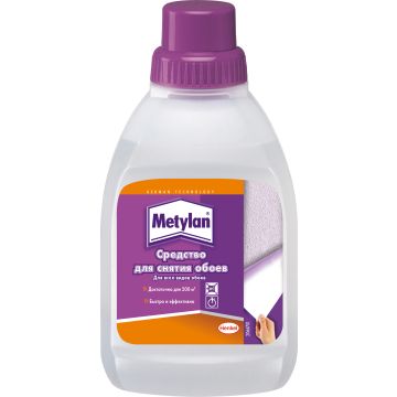 Metylan Behanglijmoplosser 500ml Transparant Beige, Paars, Roze, Turkoois 500 ML