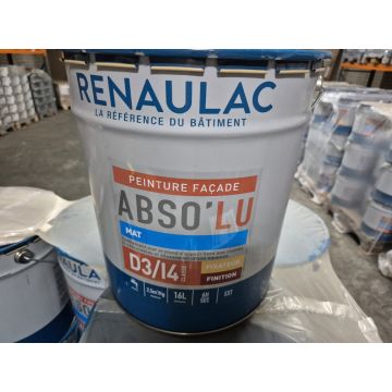 Renaulac Abso'Lu Mat Gevelverf Wit 16 L