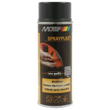 Motip Sprayplast-Set Zwart Zijdeglans Velgenspray 2x 400 ml