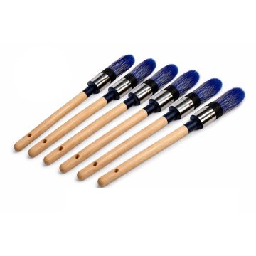 Meesterhand Aqua patentpuntkwast maat 16 - 6 stuks - blauw