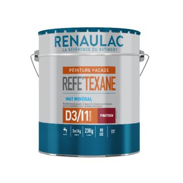 Renaulac Refe'Texane Minerale Gevelverf Mat Wit 23 kg