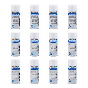 Dupli-Color Spackspray Mat Wit 400ml - 12 Stuks
